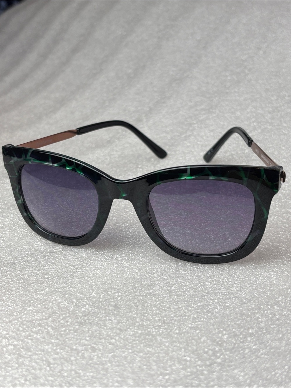 Daisy Fuentes Black and Green Tortoise Women's Sunglasses